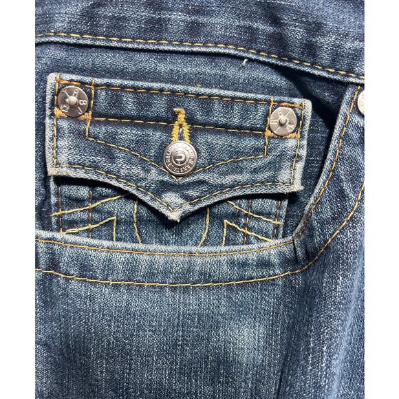 True Religion Ricky Loose Blue Mens Jeans Size 38 - Picture 4 of 11